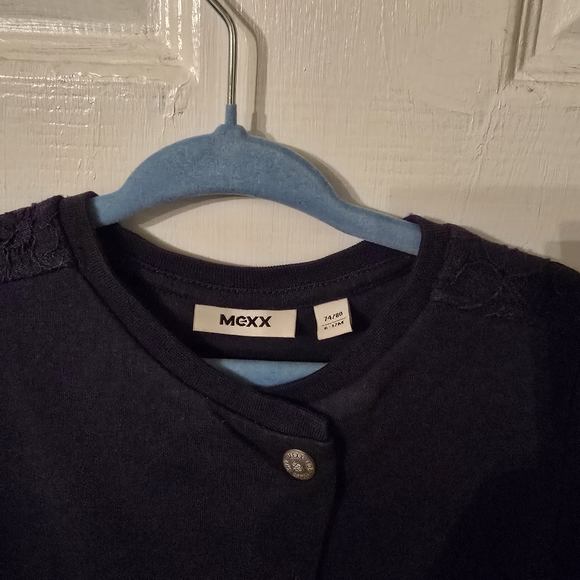 Mexx Navy Blue Cardigan Size 6-12M - Picture 3 of 3